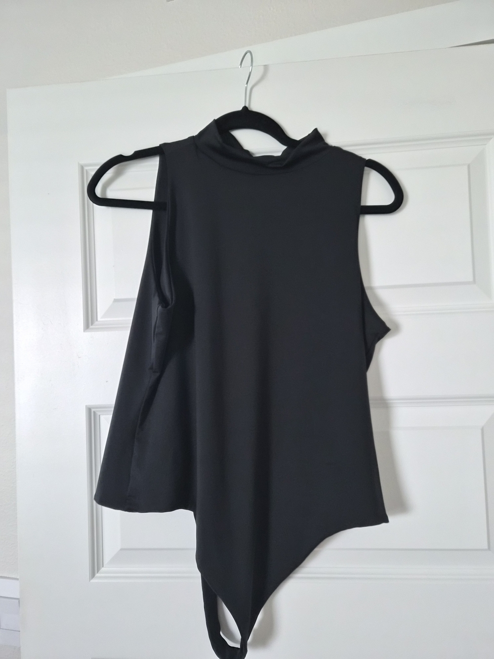 Sleeveless Mock Neck Bodysuit - Black